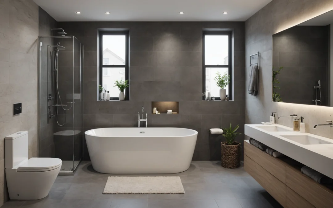 baignoire et douche pour petite salle de bain