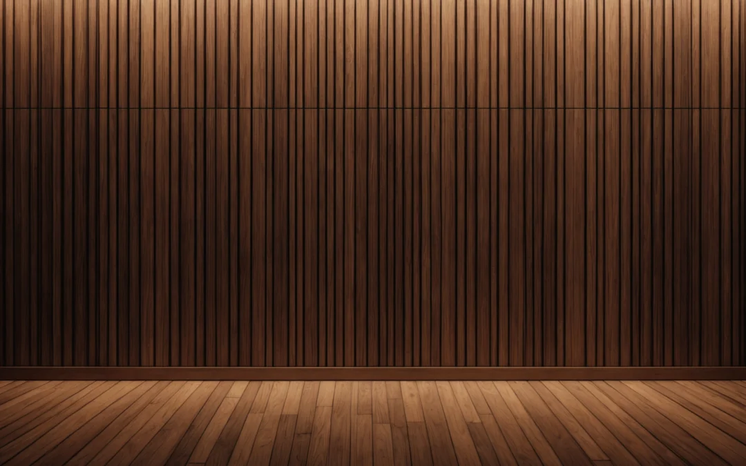 mur décoré en bois